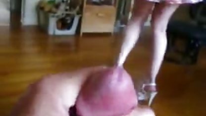 La grasa y larga polla de la puta de ráfaga en el apretado culo sexo anal a mexicana de la pelirroja
